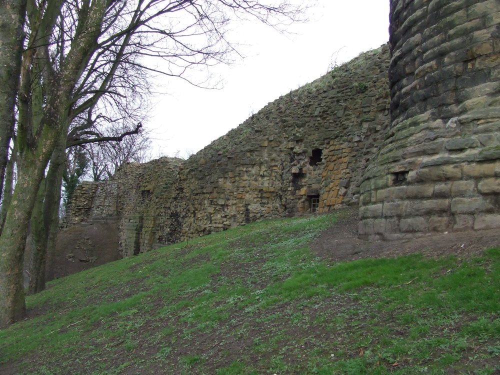 Pontefract Castle in winter