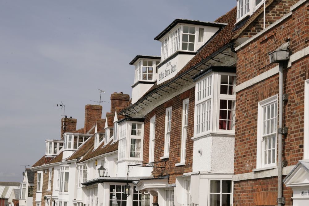 On the front, opposite the River Crouch