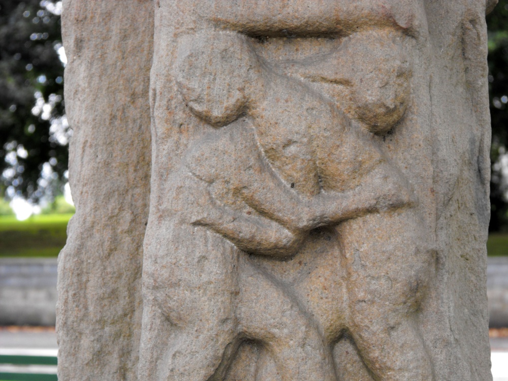 Detail from the Kells High Cross outside the Heritage Centre
