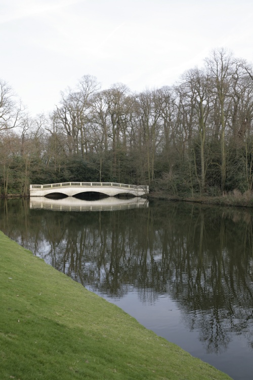 The bridge and pond
