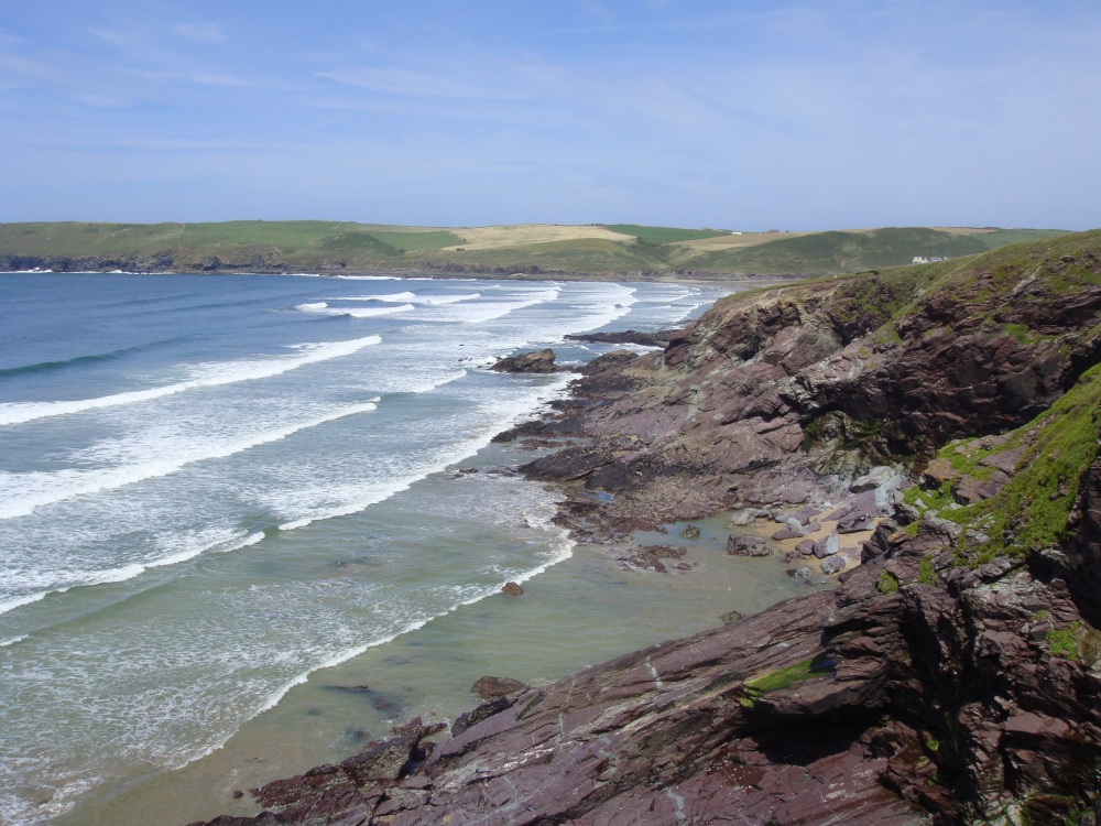 Photograph of Polzeath seashore coastline