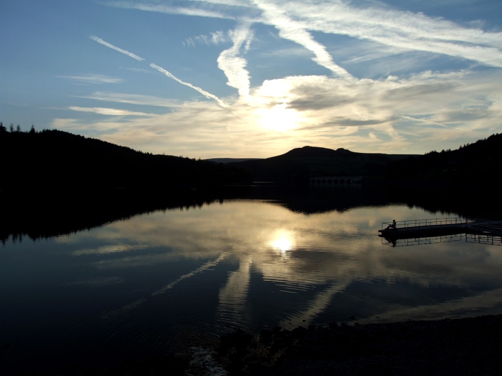 Sunset over Lady Bower Reservoir, Derbyshire photo by Martin Thirkettle