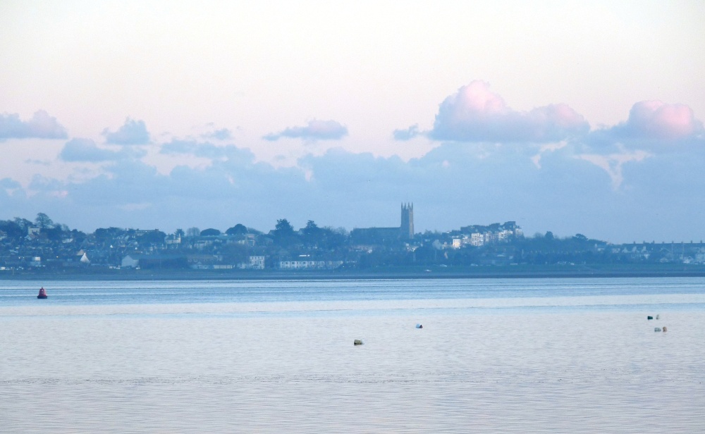 View of Exmouth Church from Powderham