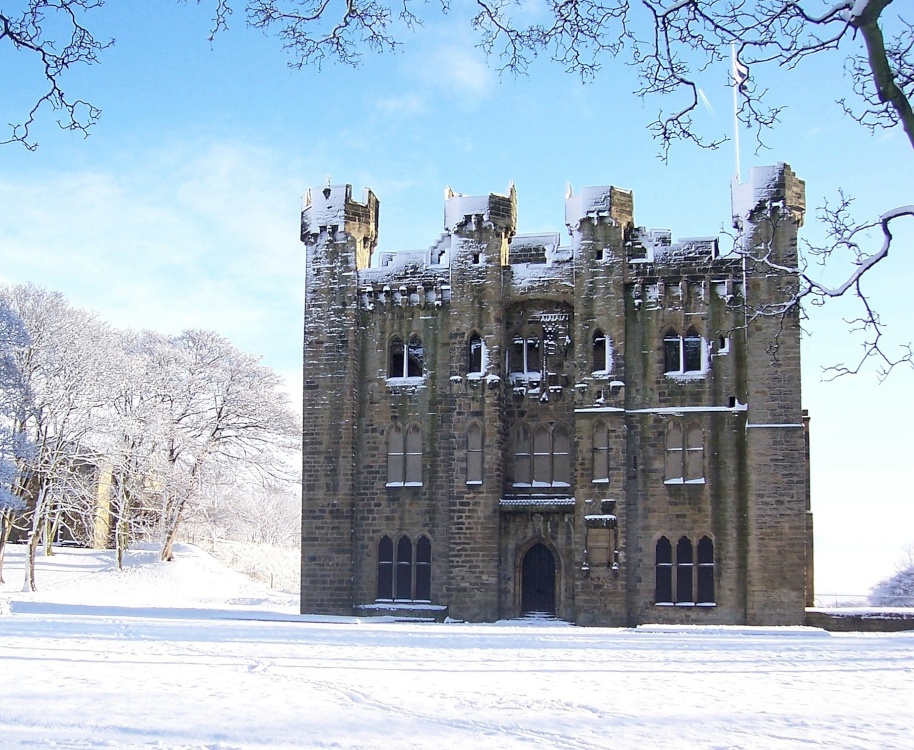 Snowy Hylton Castle on New Years Day photo by Samantha Clarke