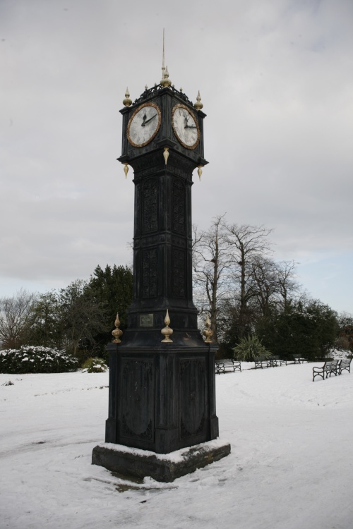The clock at Brockwell Park