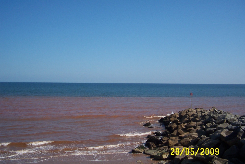 The multi-coloured sea