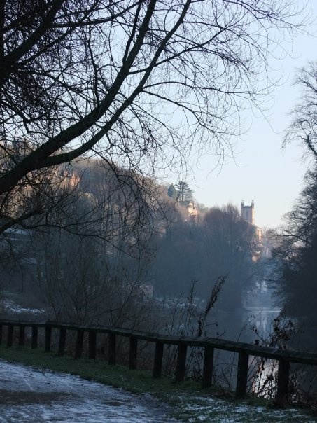 River Severn and the Church in Ironbridge