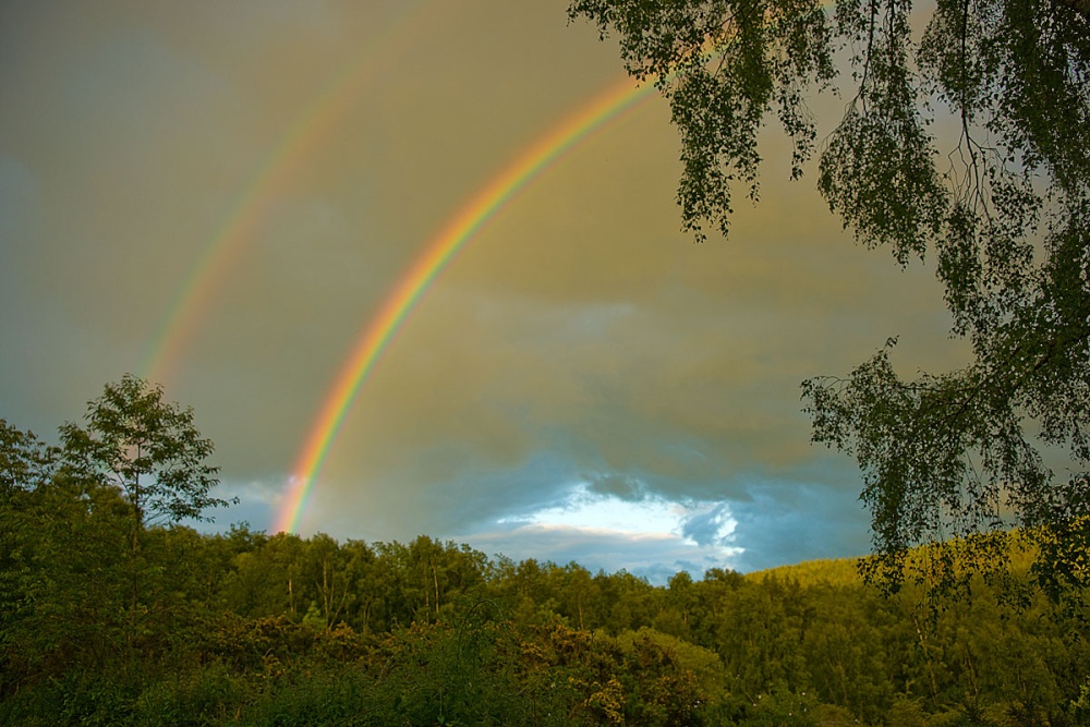 Double rainbow photo by Alan French
