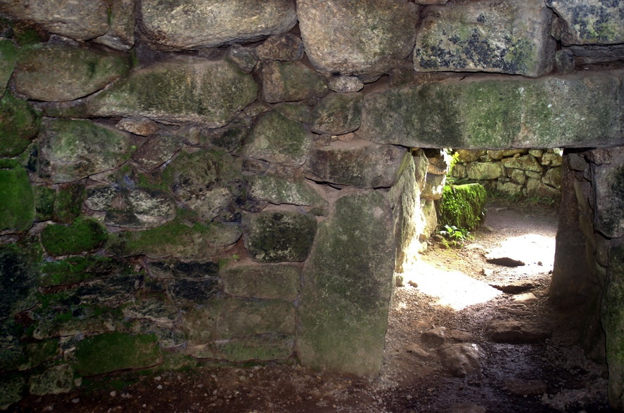 The entrance from the inside of the fogou. photo by Peter Evans