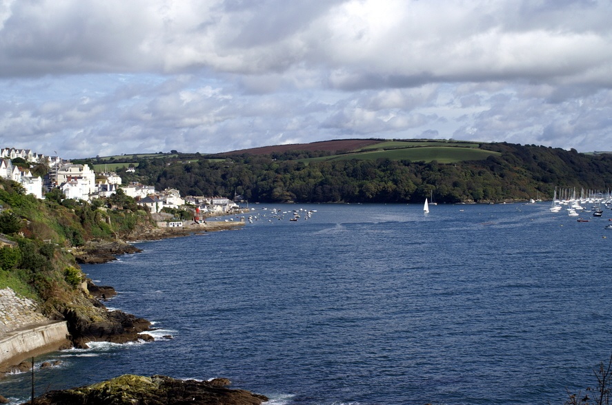 Photograph of Looking towards Fowey from St Catherine's Castle