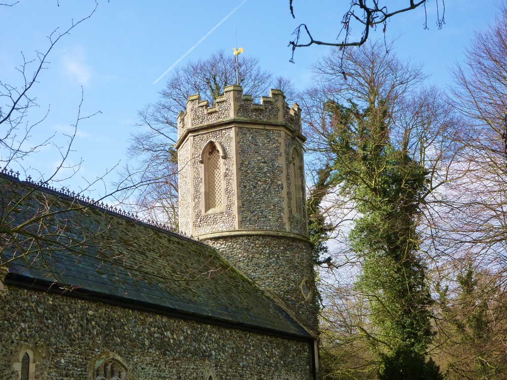 Close-up of the tower