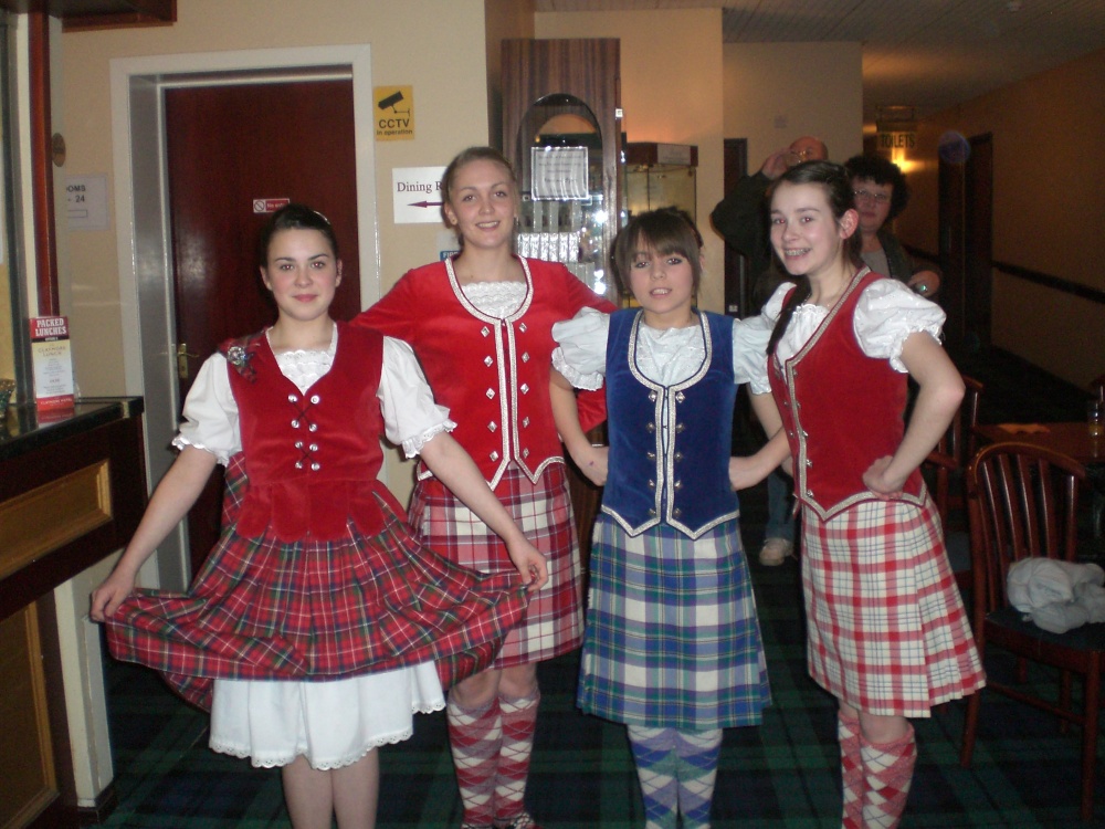 Highland dancers from the Margaret Rose School of Dance