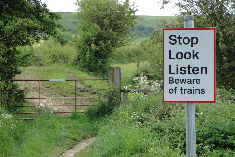There really is a railway beyond the fence!