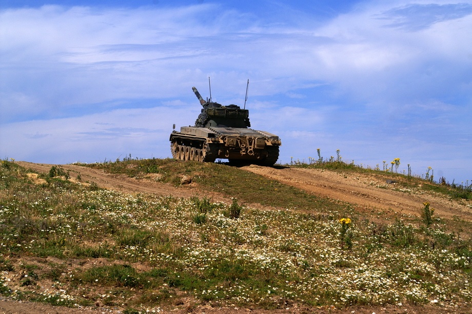 Tank at the back of the museum.