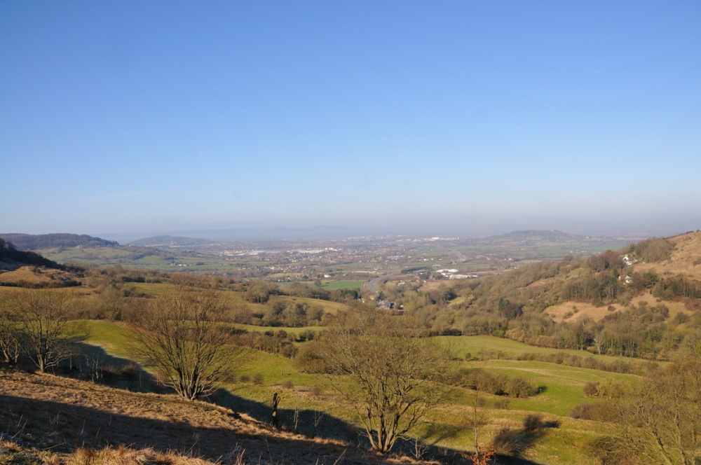 Birdlip Hill from A417 In Gloucestershire