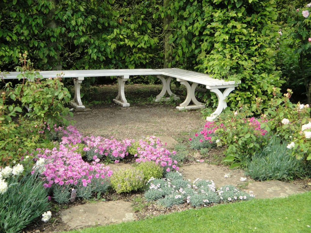 A peaceful corner of the gardens at Castle Howard