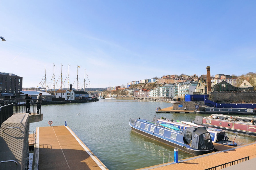 Bristol Docks and SS Great Britain (from distance) - March 2010