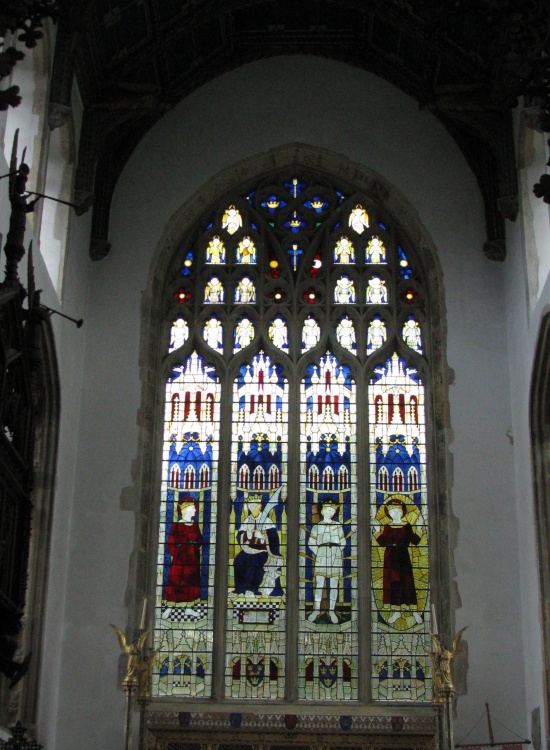 Stained Glass window in the Church.
