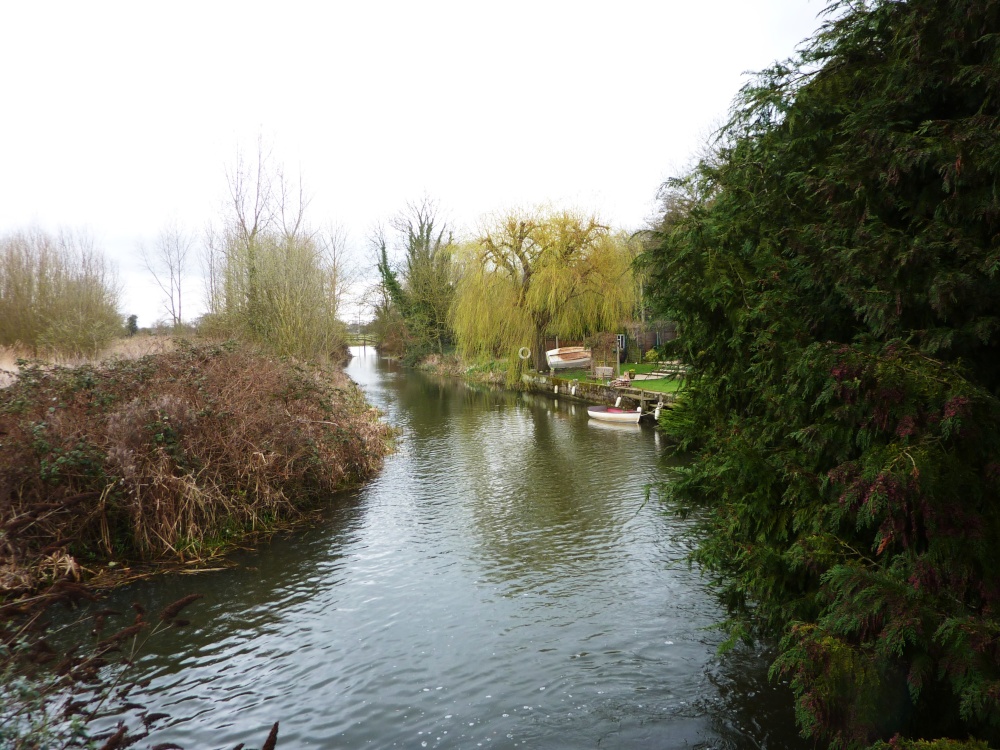 An off-shoot from the River Waveney for the Water Mill