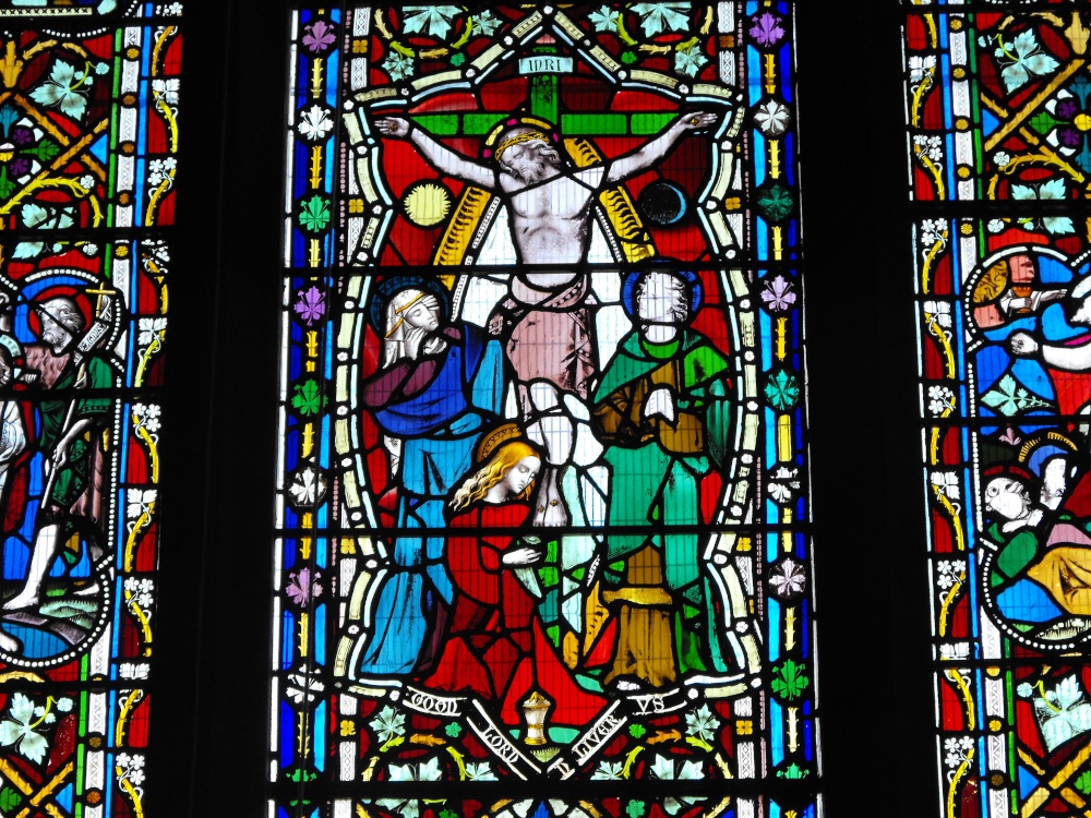 Stained glass in Wimborne Minster