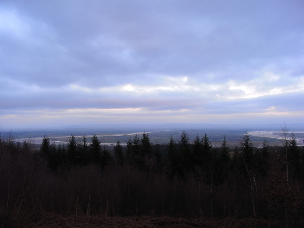 A view of the River Severn from the hills