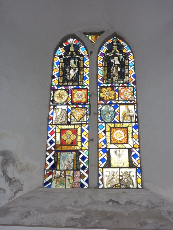 Stained Glass Window in the Church.