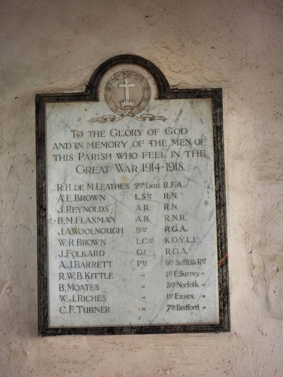 War Memorial in the Church