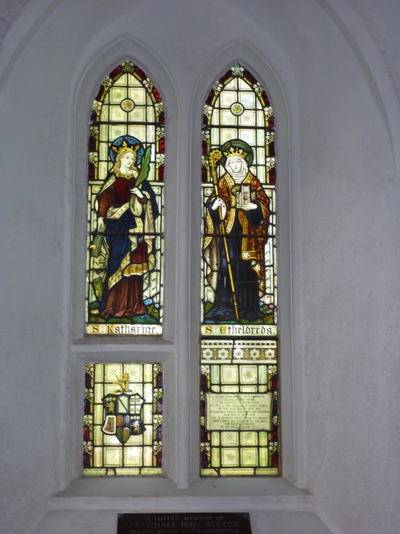 Stained Glass Window in the Church.