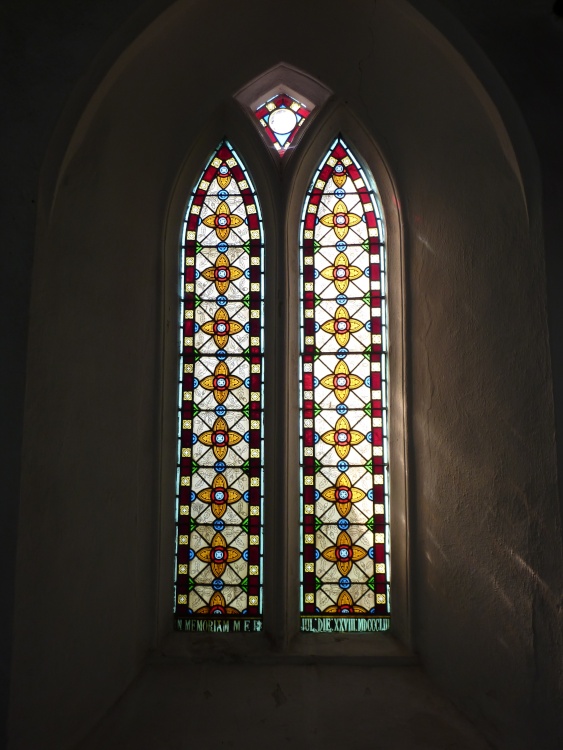Stained Glass Window in the Church.