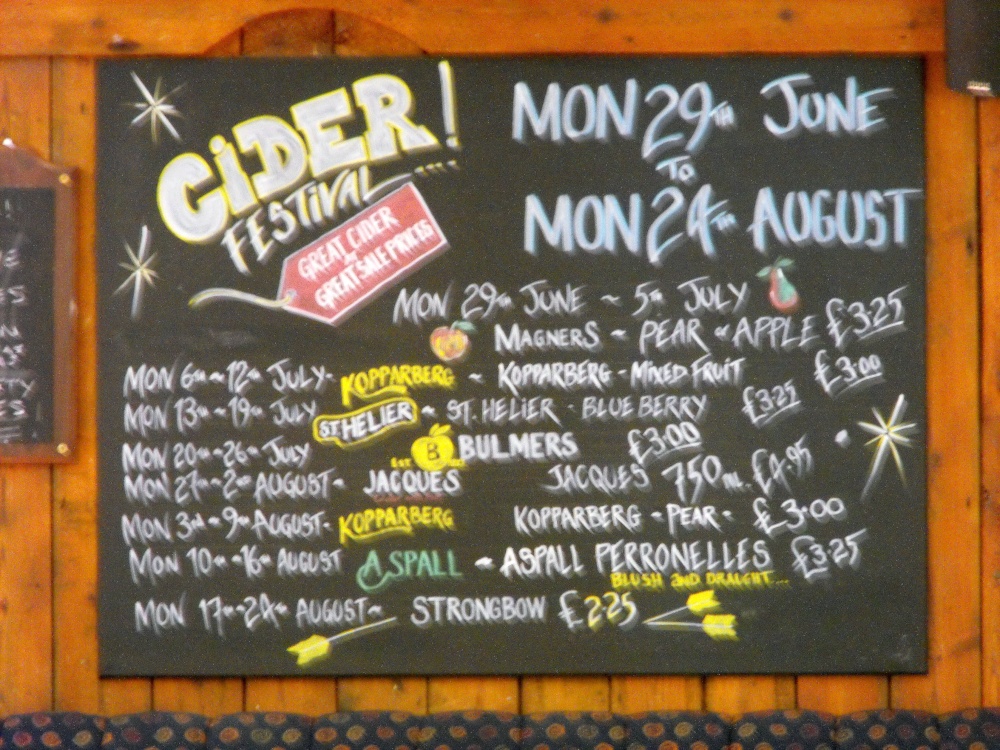 Coach and Horses Cider Specials