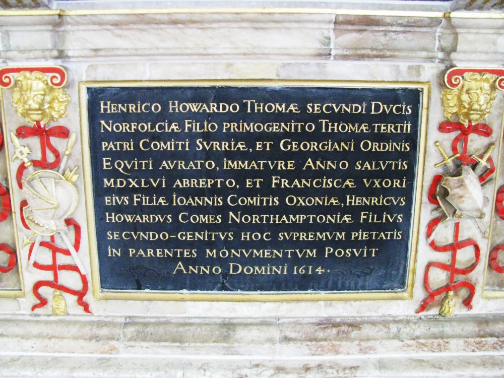 Photograph of Info of the ornate tomb