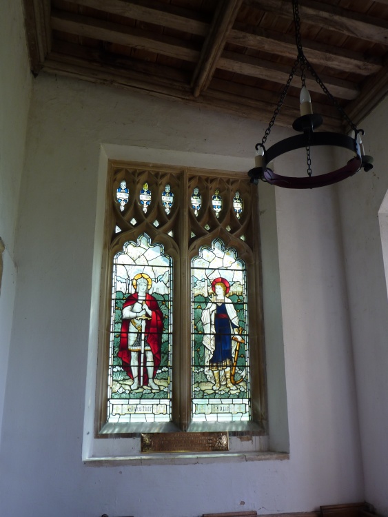 Stained Glass Window in the Church.