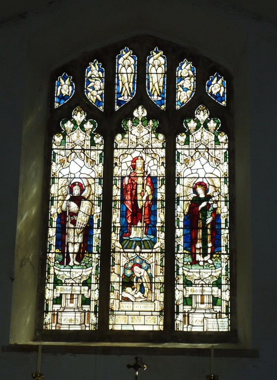 Stained Glass Window in the Church.