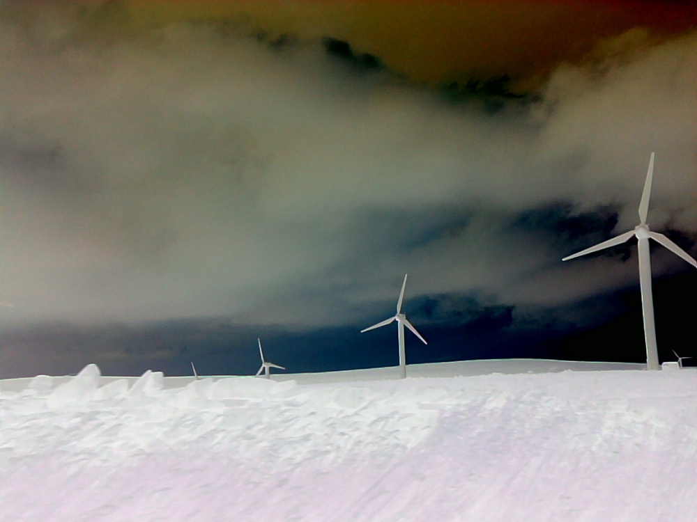 Photograph of Windfarm on the hill