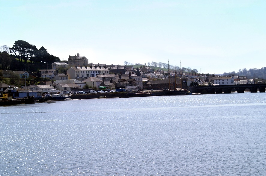 Photograph of Looking down river.
