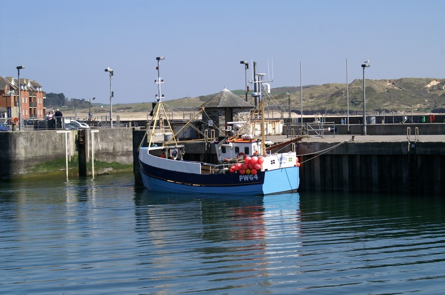 Fishing boat in the harbour.