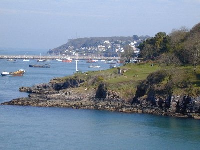 View of Brixham from Battery Gardens.