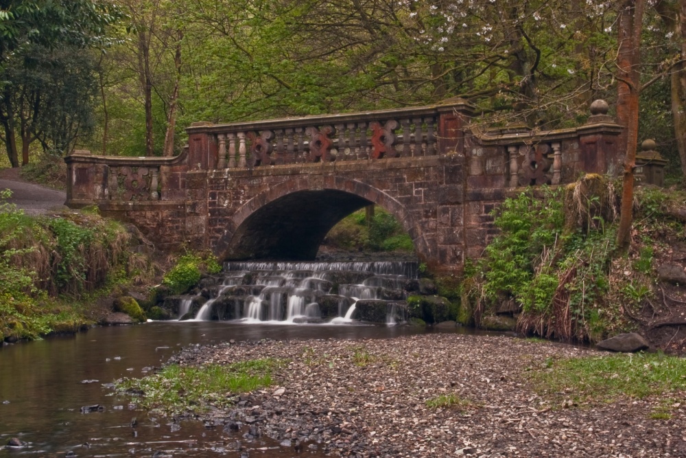 Bridge and Waterfall
