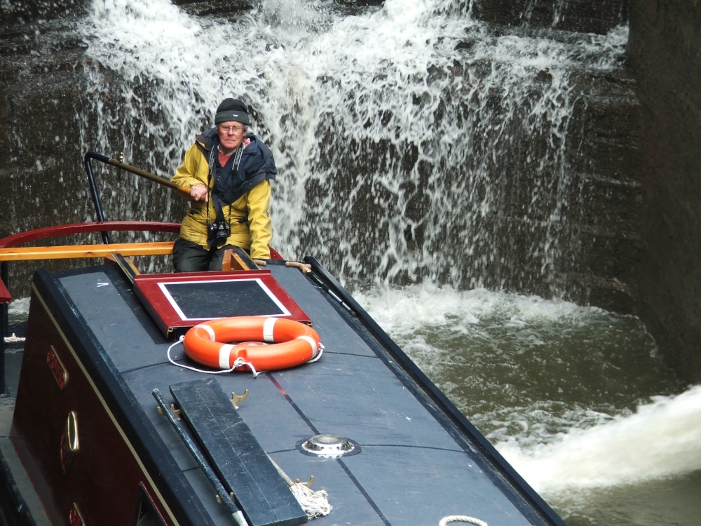 Barging his way through!