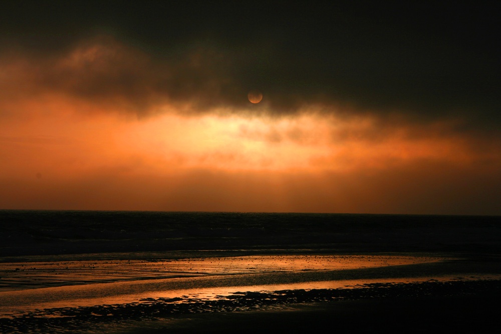Photograph of Sunset at Morfa Dyffryn Nature Reserve