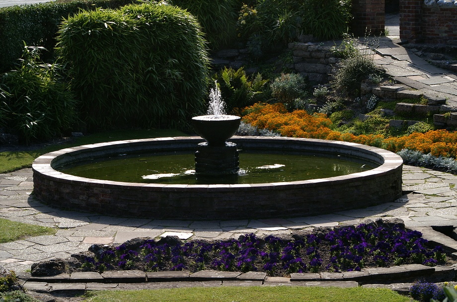 Ornamental pond.
