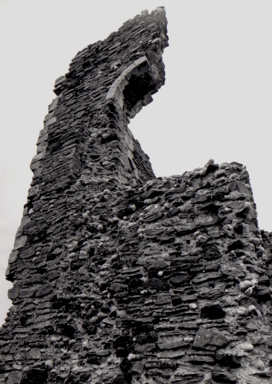 Crumbling Castle wall.