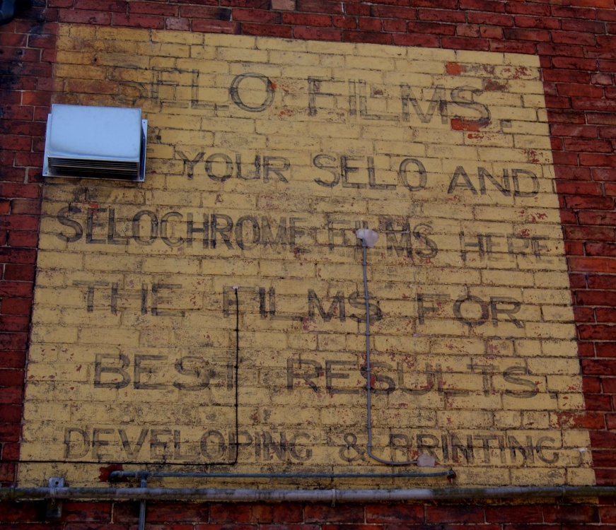 Photograph of Old camera film advert