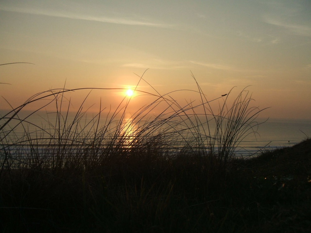 Sunset at Perran sands, Cornwall
