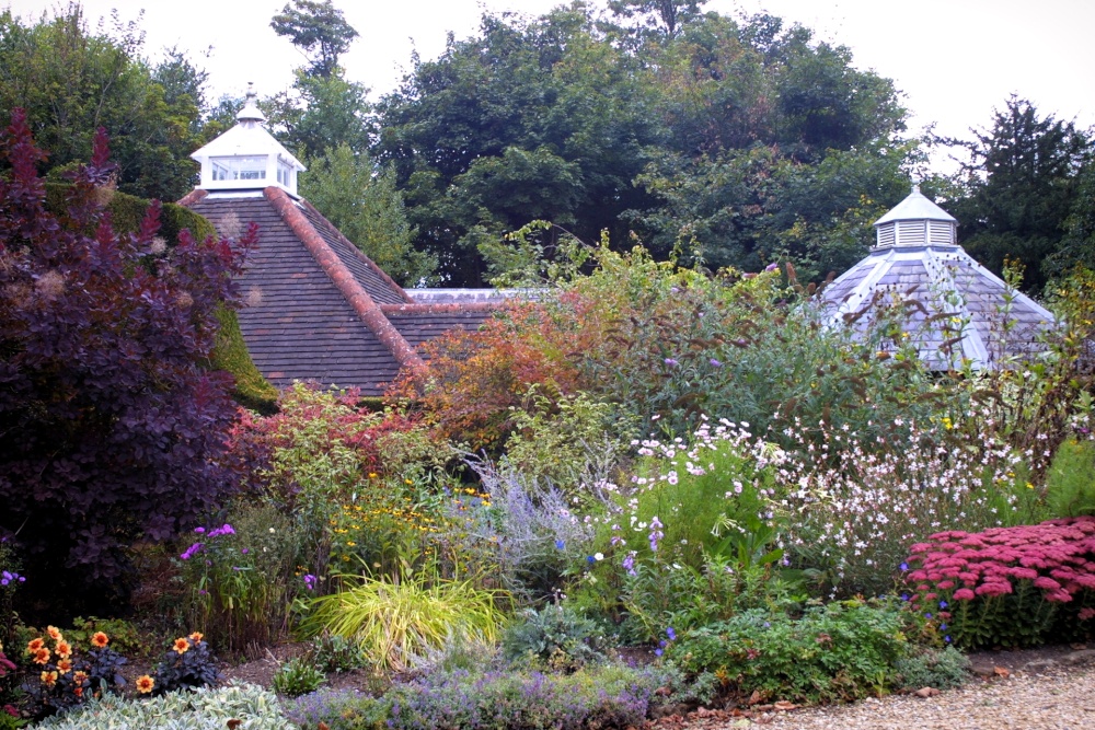 Colourful gardens at Squerryes Court