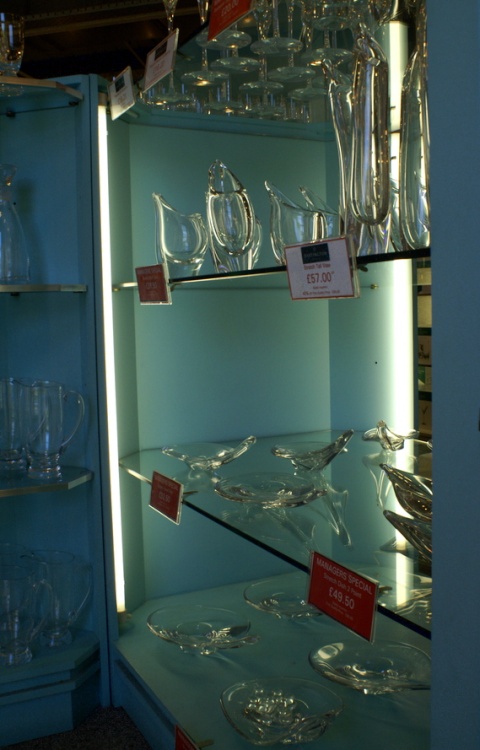 Glass on sale.