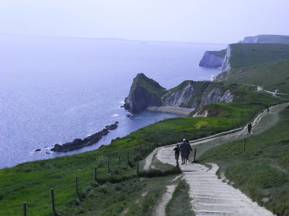 A view of Lulworth Cove