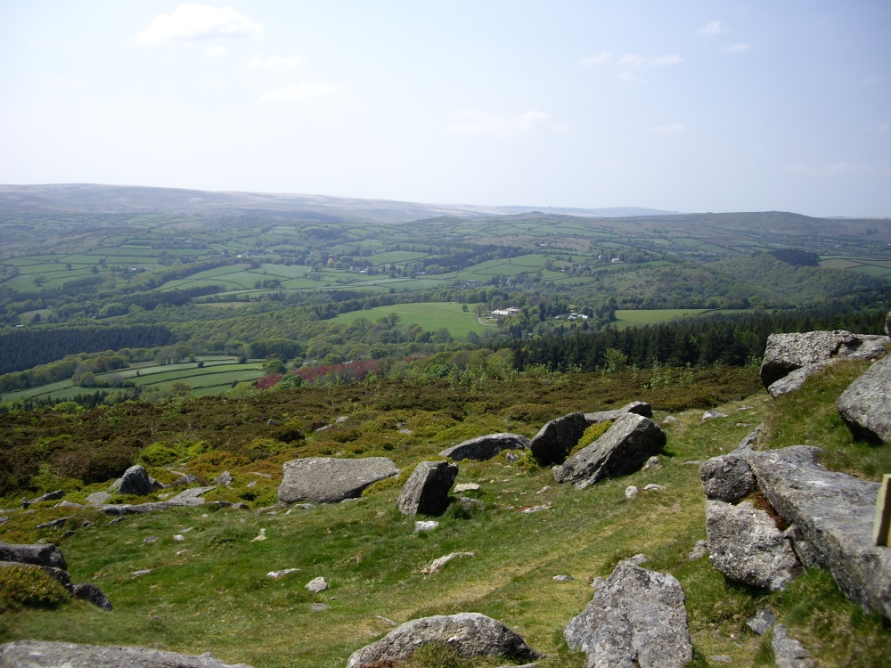 View of Dartmoor.