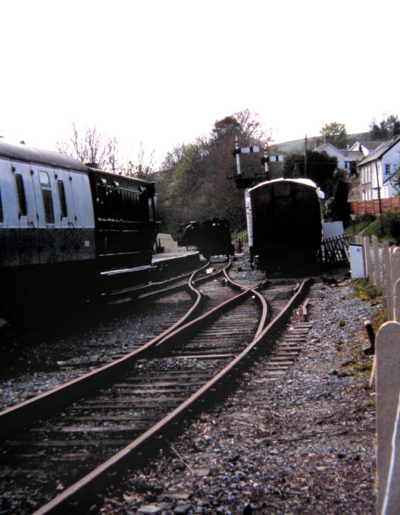 Looking down to the sidings.