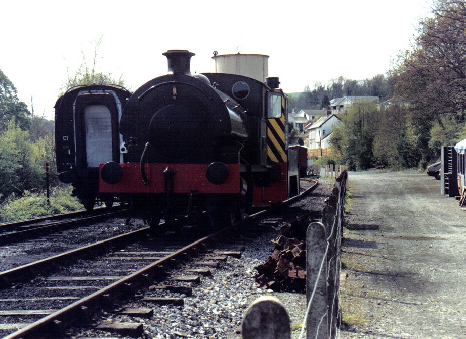 Steam engine and old shunt loco behind.